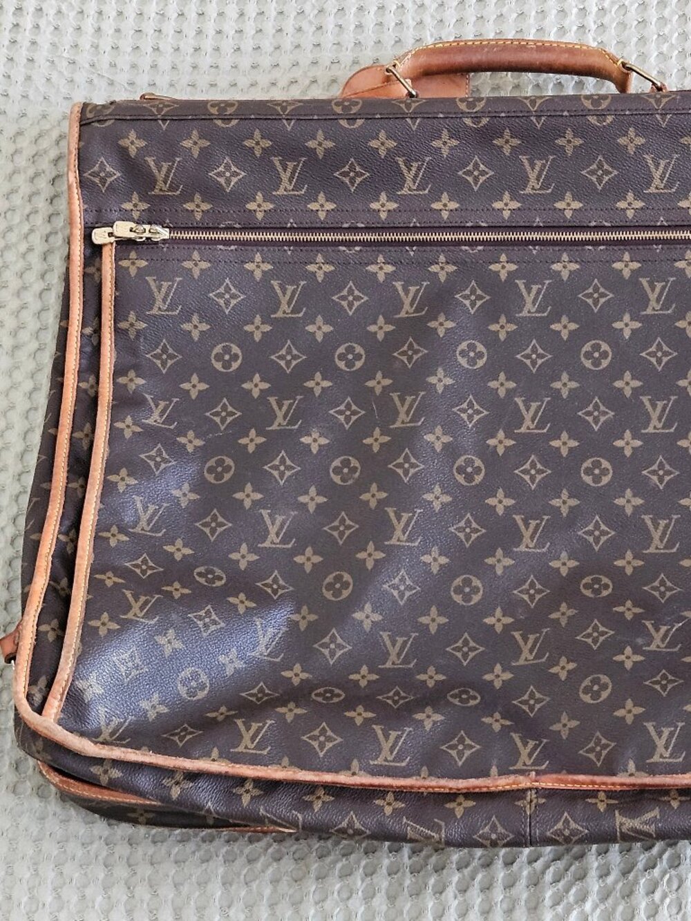 Louis Vuitton Monogram Garment Bag Suit Carrier Vintage 1990 FH1900 France